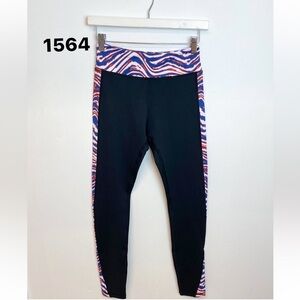 Buffalo Bills Black Zubaz Trim Legging